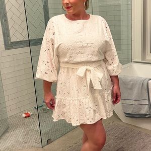 White Dress. Only worn once for Bridal Shower